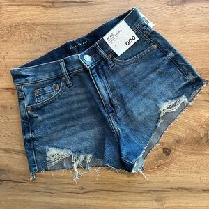 Aeropostale vintage high rise shorty distressed shorts